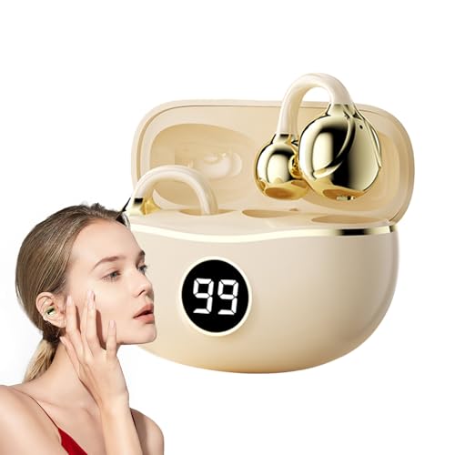 Offene -Ohrhörer - D151 blúétoöth -Kopfhörer | Leichtes Wireless Ohrhörer | Verstellbare Ohrhaken | Sport blúétoöth -Kopfhörer | Bequemes Handfree für Fitness, Laufen, Fitnessstudio, Workouts von Xasbseulk