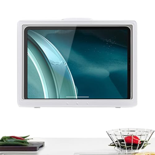 Xasbseulk Wandhalterung Dusche Tablet Halter - 180° Drehung Tablet Wandhalterung | Verstellbare Wandhalterung Tablet Hülle | Wasserdichte Tablet-Halterung Badezimmer Tablet Hülle | Anti-Beschlag von Xasbseulk