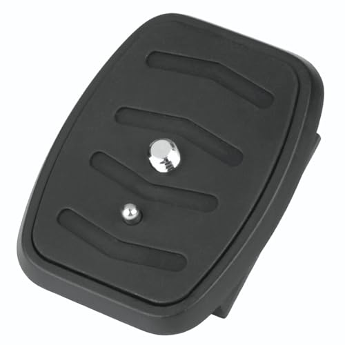 Hama Schnellkupplungsplatte für Stative der Serien Star 55-64 / Star 200 / Action 165 3D / Gamma 153", 1/4-Zoll-Gewinde, Schwarz von Hama