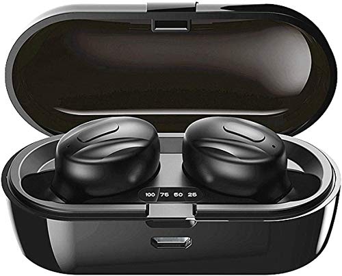 Xawy Bluetooth Kopfhörer, Bluetooth 5.0 Wireless Ohrhörer in Ear Stereo Sound Mikrofon Mini Wireless Earbuds mit Kopfhörer und tragbarem Ladekoffer für iOS Android PC LD7 von Xawy