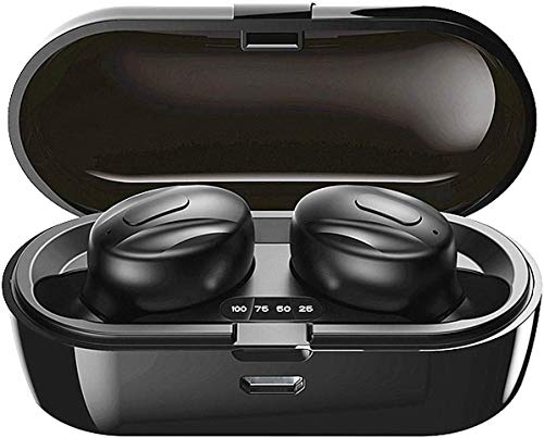 Xawy Kopfhörer, 5.0 Wireless Earphones in Ear Stereo Sound Mikrofon Mini Earbuds mit und Tragbarer Ladehülle für iOS Android PC XA-1 von Xawy