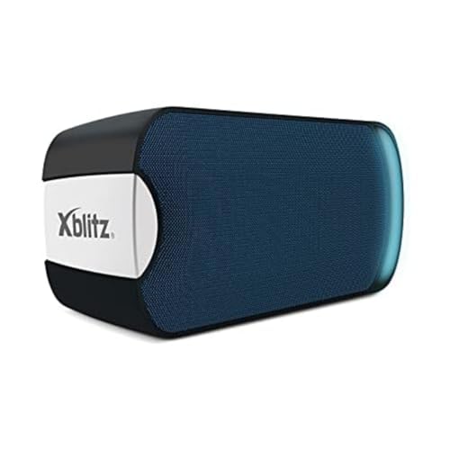 Xblitz Harmony Bluetooth Lautsprecher Kabellose Portabler 12W, Lautsprecher mit 4-8-Stunden Spielzeit Wireless Speakers mit TF Karte, Mikrofon und Reinem Bass, Schwarz von Xblitz