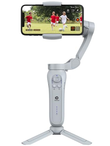 XbotGo Sportkamera Fuer Basketball und Fußball Spiel, AI Automatisch Aufnahme, 3-Achsen-Telefon-Gimbal, Tragbar und faltbar, Vlogging Stabilisator Android- und iPhone-Gimbal von XbotGo