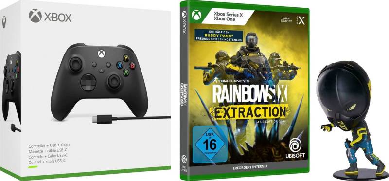 Xbox Bundle Rainbow Six Extraction + Vigil Figur + Wireless-Controller von Xbox