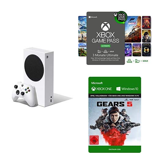 Xbox Series S + Xbox Game Pass Ultimate (3 Monate) + Gears 5 (Xbox Download Code) von Xbox
