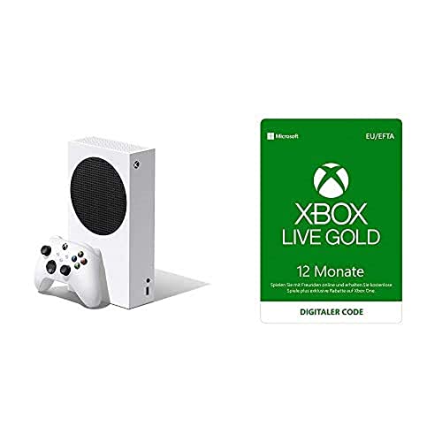 Xbox Series S + Xbox Live Gold Mitgliedschaft 12 Monate (Xbox Live Download Code) von Xbox