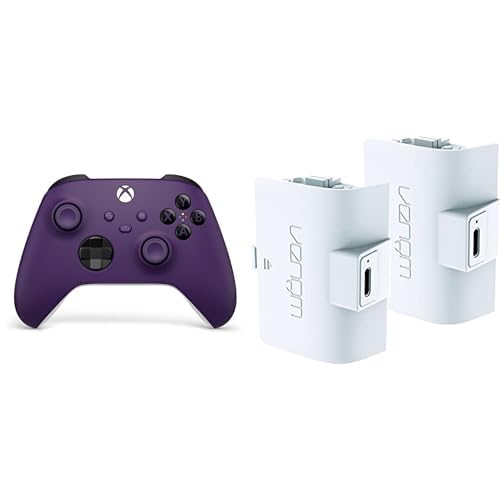 Xbox Wireless Controller - Astral Purple+Venom Doppelpack mit wiederaufladbarem Akku Controller - Weiß Series X & S One Xbox Wireless Controller - Astral Purple+Venom Doppelpack mit wiederaufladbarem Akku Controller - Weiß Series X & S One von Xbox