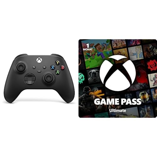 Xbox Wireless Controller - Carbon Black + Game Pass Ultimate | 1 Monat Mitgliedschaft Xbox Wireless Controller - Carbon Black + Game Pass Ultimate | 1 Monat Mitgliedschaft von Xbox