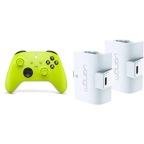 Xbox Wireless Controller Electric Volt+Venom Doppelpack mit wiederaufladbarem Akku Controller - Weiß Series X & S One Xbox Wireless Controller Electric Volt+Venom Doppelpack mit wiederaufladbarem Akku Controller - Weiß Series X & S One von Xbox