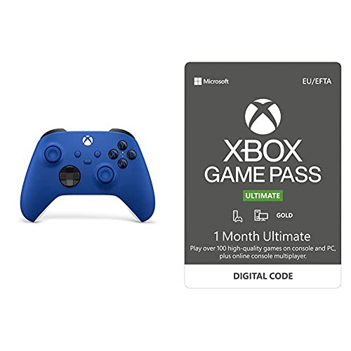Xbox Wireless Controller Shock Blue & Xbox Game Pass Ultimate | 1 Monate Mitgliedschaft | Xbox/Win 10 PC - Download Code Xbox Wireless Controller Shock Blue & Xbox Game Pass Ultimate | 1 Monate Mitgliedschaft | Xbox/Win 10 PC - Download Code von Xbox