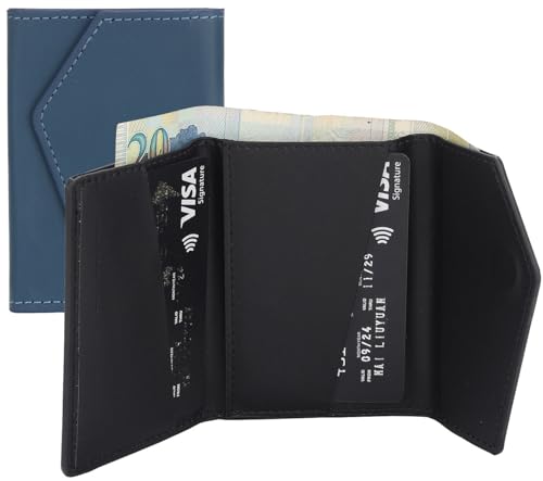 Xcase 2er-Set Kartenhalter & Geldbörse für iPhone, MagSafe, blau & schwarz von Xcase
