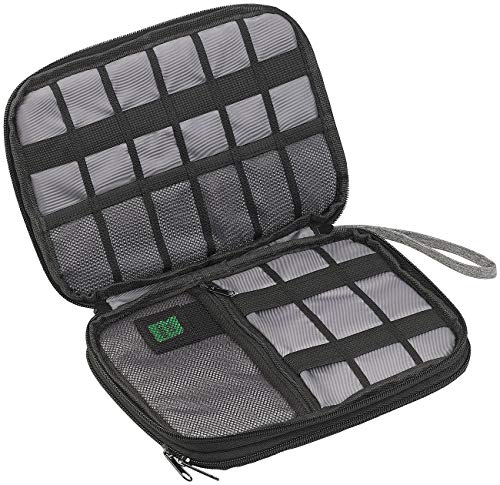 Xcase Kabeltasche: Elektronik- und Kabel-Organizer mit Fach für Tablet-PC bis 8" (20 cm) (USB Stick Organizer, USB Stick Tasche, Festplatten Adapter) von Xcase
