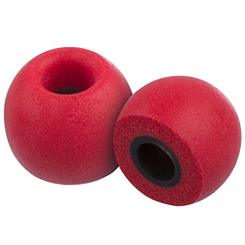Xcessor FX4.9 Round (M) 4 Paar Memory Foam In Ear Kopfhörer Ohrpolster Größe Mittel. Rot von Xcessor