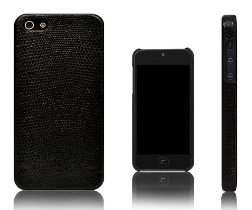 Xcessor Snake Haut Effekt Hartplastik Schutzhülle Für Apple iPhone SE / 5S / 5. Schwarz von Xcessor