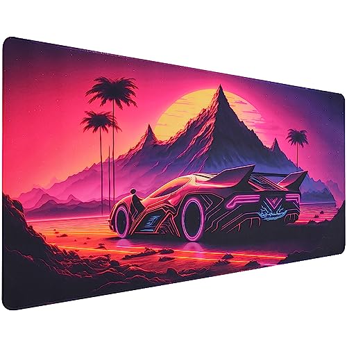 Xcosmic Gaming Mouse Mat XXL Mouse Mat(900 x 400 mm) Large Mouse & Keyboard Mouse Pad,Special Surface to Improves Precision and Speed,Non-Slip Rubber Base Desk Mat(DE16-zicar) von Xcosmic