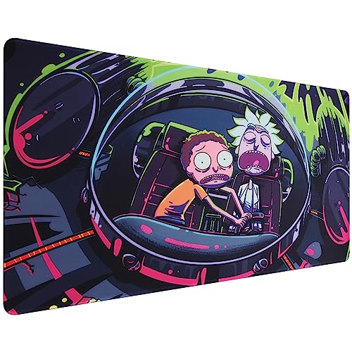 Xcosmic XXL Gaming Mouse Mat(900 x 400 mm) Large Mouse & Keyboard Mouse Pad,Special Surface to Improves Precision and Speed Anime Mauspad,Non-Slip Rubber Base Desk Mat(DE02-airship) von Xcosmic