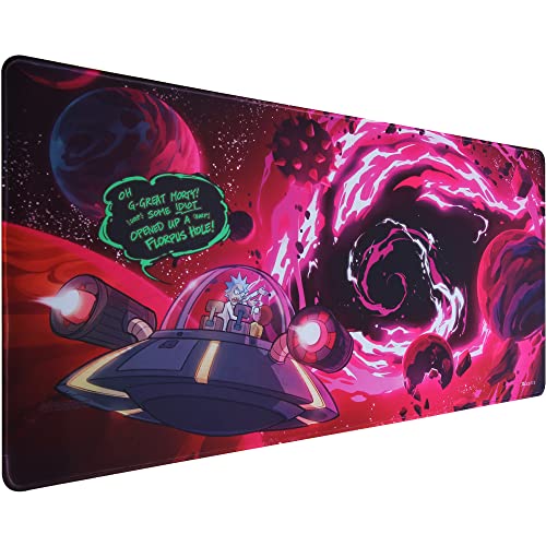 Xcosmic XXL Gaming Mouse Mat (900 x 400 mm) Large Mouse & Keyboard Mouse Pad, Special Surface to Improves Precision and Speed Anime Mouse Mat, Non-Slip Rubber Base Desk Mat(DE42-neonrimo) von Xcosmic