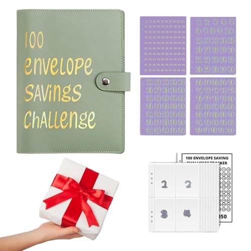 100 Umschlag-Challenge-Ordner - Umschläge Herausforderung Zum Geldsparen, Geldspar-Challenge-Kit, Spar Challenge Für Budgetplaner von Xeihuul