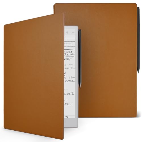 Xeiseri Remarkable Paper Pro Hülle, Premium PU-Leder Cover für Remarkable Paper Pro Tablet 11,8" (2024 Modell) – [Leicht][Wasserdicht], Book Folio Design mit Eingebautem Magnet [Braun] von Xeiseri