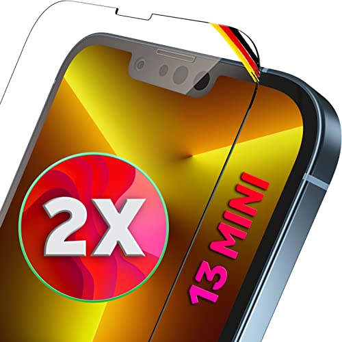 XeloTech 2x FULL Screen Schutzglas für iPhone 13 MINI - Kristallklares 9H Glas mit Turbo-Schneller installation - Premium Displayschutz schützt komplett das Display XeloTech 2x FULL Screen Schutzglas für iPhone 13 MINI - Kristallklares 9H Glas mit Turbo-Schneller installation - Premium Displayschutz schützt komplett das Display von XeloTech
