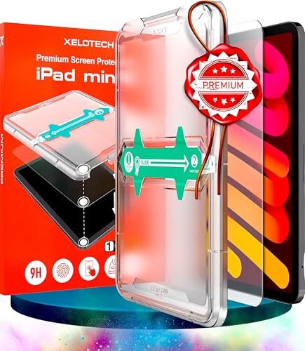 XeloTech Schutzglas für iPad mini 7/6 (2024/2021) - Unsichtbar. Robust. Echtes Glas. Keine Plastikfolie. Displayschutz. von XeloTech