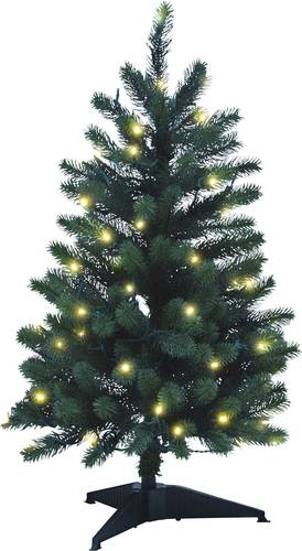 Xenotec PE-BM120 Künstlicher Weihnachtsbaum mit Beleuchtung Tanne Warmweiß LED Grün EEK: G (A - G von Xenotec