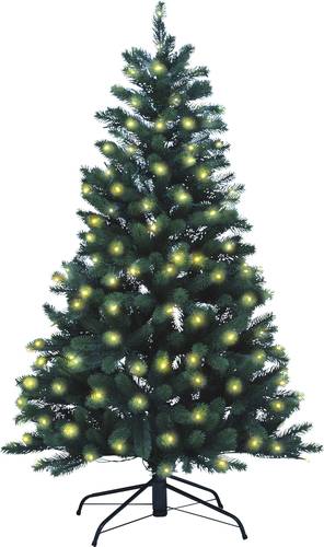 Xenotec PE-BM150 Künstlicher Weihnachtsbaum mit Beleuchtung Tanne Warmweiß LED Grün EEK: G (A - G von Xenotec