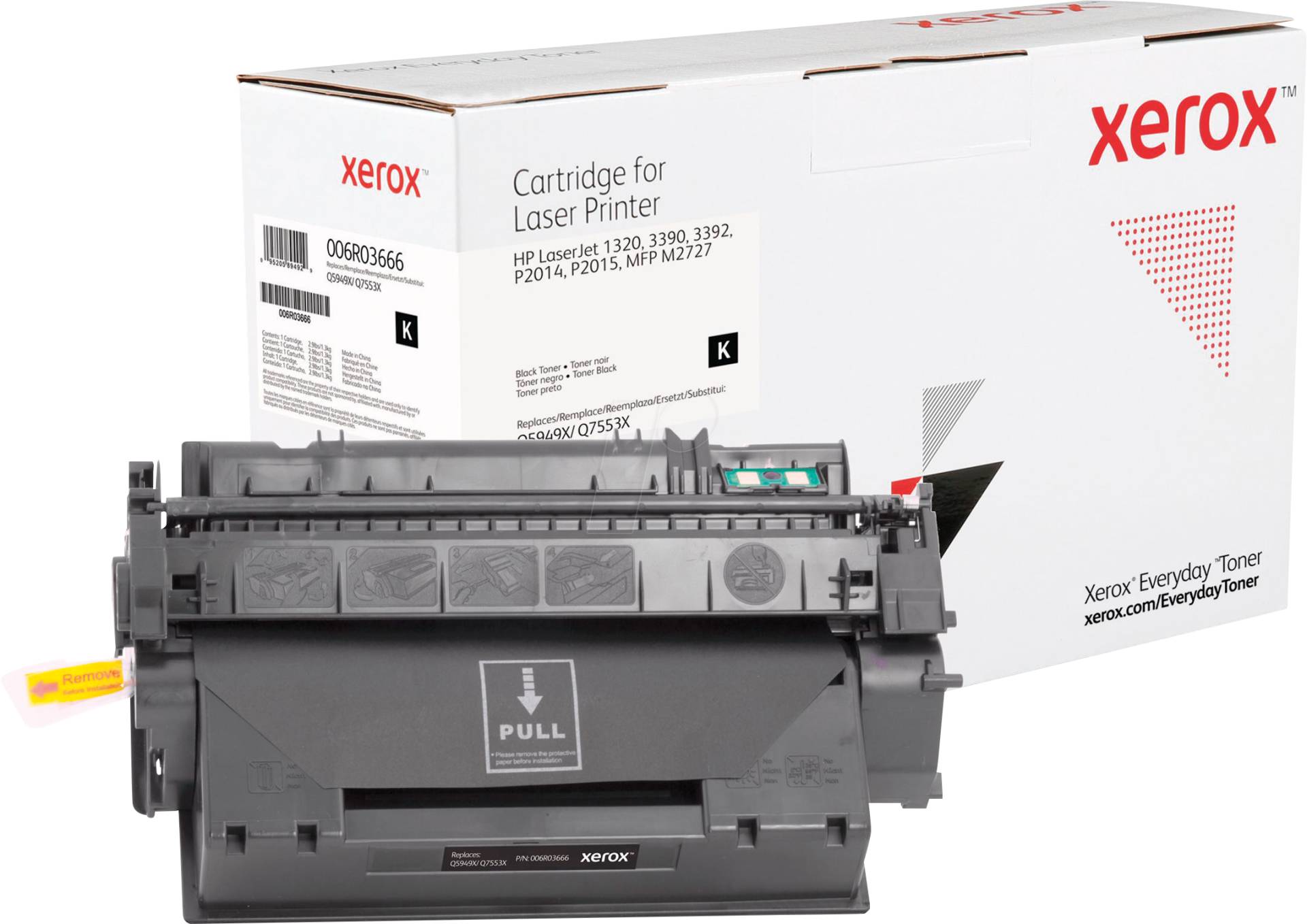XEROX 006R03666 - Toner, schwarz, 49X / 53X, rebuilt, HP von Xerox