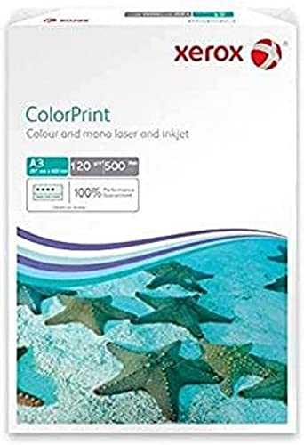 Xerox 003R96603 Premium Farblaser-Papier Druckerpapier DIN A3, 120 g/m², 500 Blatt pro Pack , weiß von Xerox