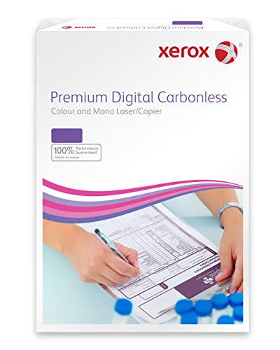 Xerox 003R99107 Premium Digital Selbstdurchschreibepapier, vorsortiert Pack mit 500 Blatt, 250 Sätze, 2 Fach-Satz, weiß/rosa, 83672 von Xerox