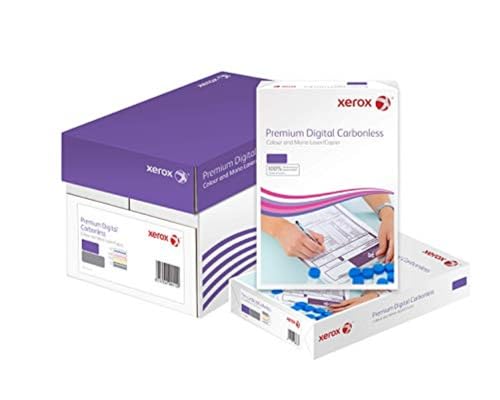 Xerox 003R99111 Premium Digital Selbstdurchschreibepapier 4-fach-Satz vorsortiert Karton mit 5 Pack a 125 Sätze, weiß/gelb/rosa/blau von Xerox