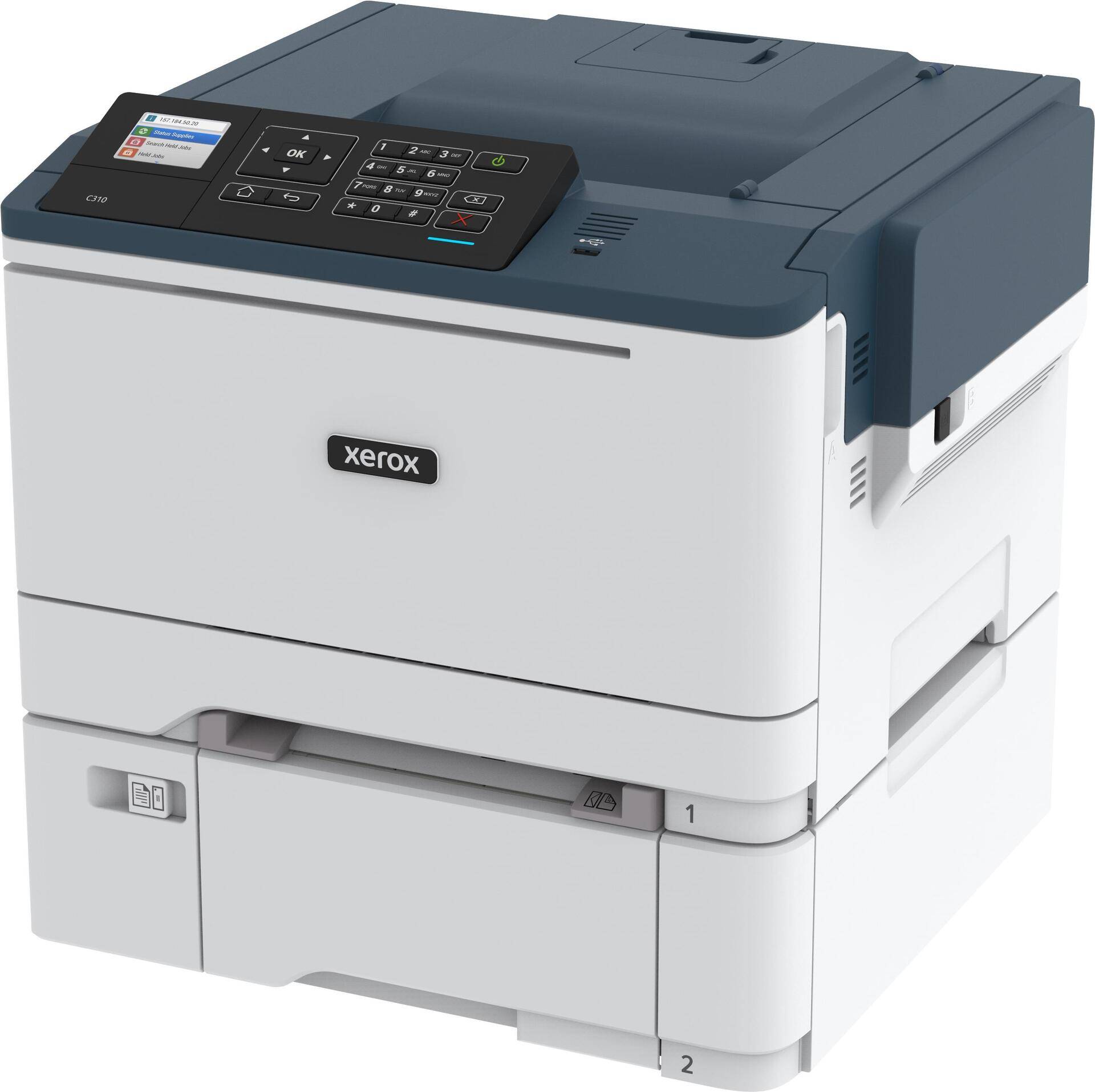 Xerox C310V_DNI - Drucker - Farbe - Duplex - Laser - A4/Legal - 1200 x 1200 dpi - bis zu 33 Seiten/Min. (einfarbig)/bis zu 33 Seiten/Min. (Farbe) - Kapazität: 250 Blätter - USB 2.0, Gigabit LAN, Wi-Fi(n) von Xerox