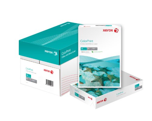 Xerox ColorPrint Premium Farblaser- Druckerpapier, weiß, 120 g/m², A3, FSC Mix credit, 1 Karton zu 4 Pakete (2000 Blatt), 003R96603 von Xerox