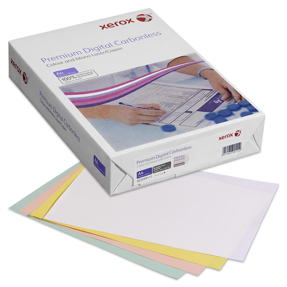 Xerox Durchschreibesatz Carbonless pre-collated Straight weiß/gelb/rosa/blau Xerox Durchschreibesatz Carbonless pre-collated Straight weiß/gelb/rosa/blau von Xerox
