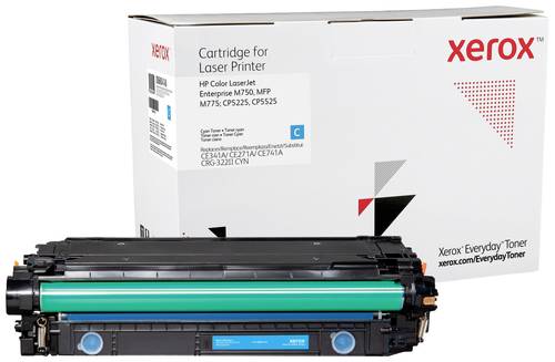 Xerox Toner ersetzt HP 651A/ 650A/ 307A (CE341A/CE271A/CE741A) Kompatibel Cyan 16000 Seiten Everyday von Xerox