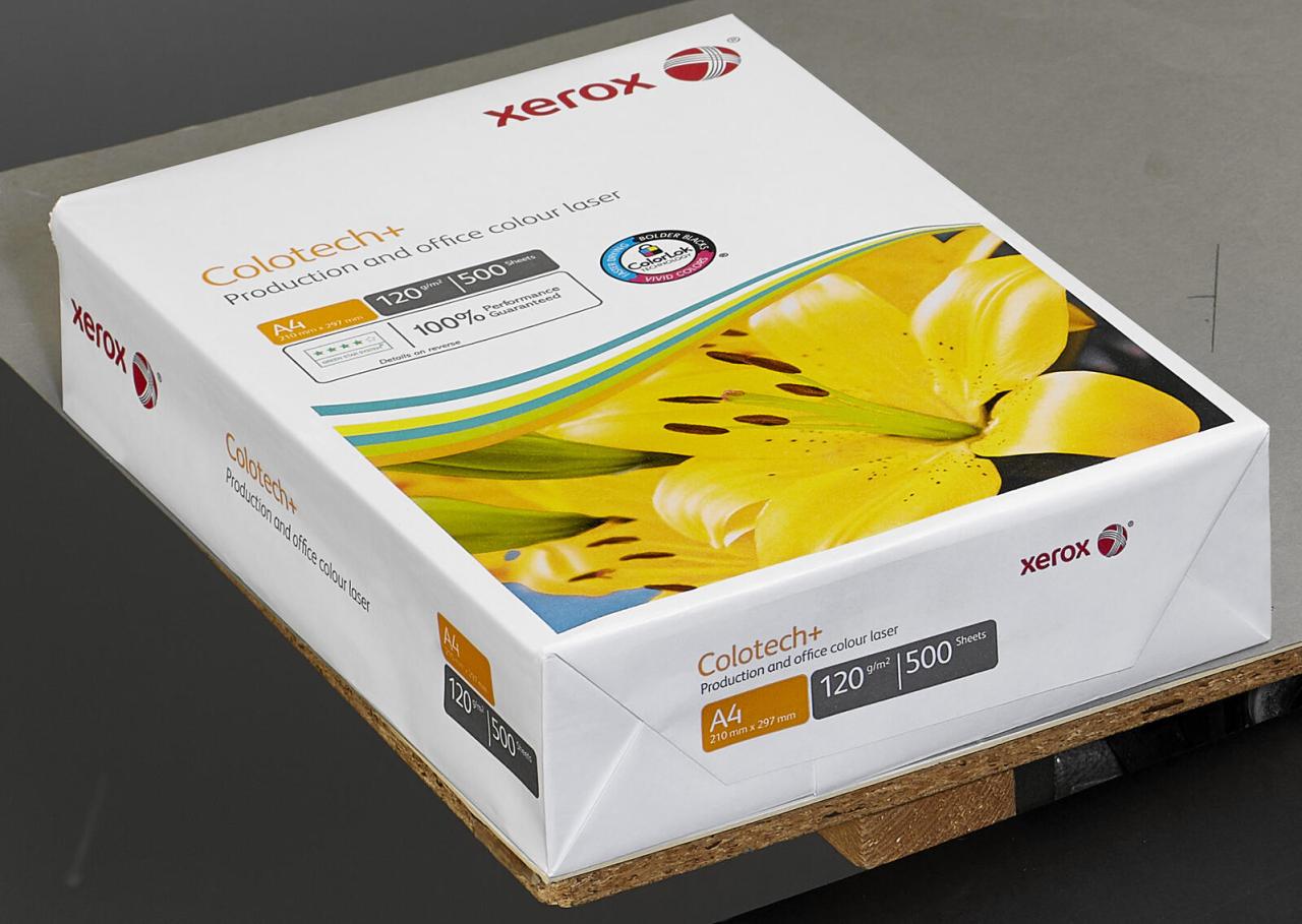 Xerox Laserpapier Xerox Papier Colotech+ A4,120g DIN A4 120 g/m² von Xerox