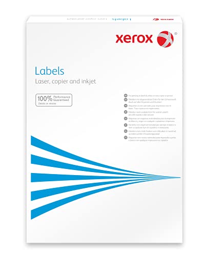 Xerox Mehrzwecketiketten weiss, A4, 42x105mm, 14 Etiketten pro Blatt, 100 Blatt pro Schachtel, 003R97455 von Xerox