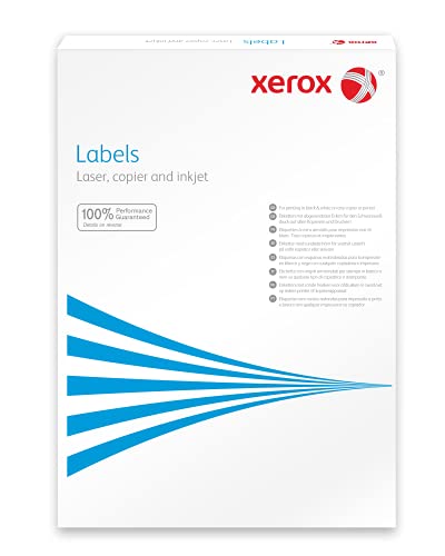 Xerox Mehrzwecketiketten weiss, A4, 46.60x63.50mm, 18 Etiketten pro Blatt, 100 Blatt pro Schachtel, 003R96297 von Xerox