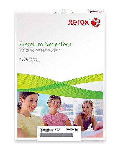 Xerox Premium NeverTear Kunststoffpapier 003R98059 - A3 297 x 420 mm, 160 g/m² - Spezialpapier für Laserdrucker und Kopierer - 100 Blatt - Weiß von Xerox