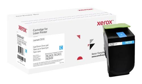 Xerox Toner ersetzt Lexmark 70C2XC0, 70C2XCE, 70C0X20 Kompatibel Cyan 4000 Seiten Everyday 006R04487 von Xerox