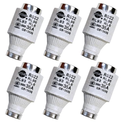 Ceramic DIII Sicherung gG-Typ 35A 500VAC, Sicherungseinsätze 6er Pack, Spiral-Keramik-Sicherungen, Sicherungseinsätze für Kabel und Leitungsschutz Ceramic DIII Sicherung gG-Typ 35A 500VAC, Sicherungseinsätze 6er Pack, Spiral-Keramik-Sicherungen, Sicherungseinsätze für Kabel und Leitungsschutz von Xerteam