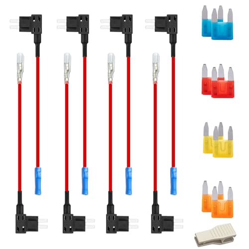8 Stück Stromdieb Sicherung Kfz Mini Flachsicherungen, 8 Stück Mini Flachsicherungsadapter 1 Sicherungszieher, Auto Sicherungsadapter Kfz Sicherungen Set 5A/10A/15A/20A für Auto Lkw Boot 8 Stück Stromdieb Sicherung Kfz Mini Flachsicherungen, 8 Stück Mini Flachsicherungsadapter 1 Sicherungszieher, Auto Sicherungsadapter Kfz Sicherungen Set 5A/10A/15A/20A für Auto Lkw Boot von Xerteam