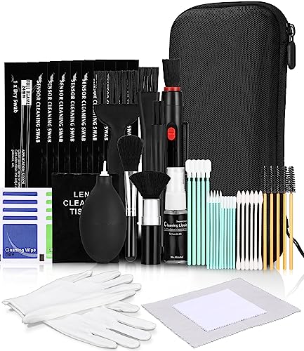 Kamera Reinigungsset, 20 Stück Objektive Reinigungs-Sets, Professional DSLR-Kamera-Reinigungskit mit APS-C-Reinigungstupfern, optische Objektive und Digitale Spiegelreflexkameras von Xespis