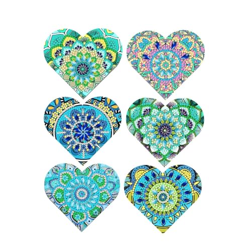 6 x Diamant-Kunst-Lesezeichen-Kits, Kristallkunst-Set, Lesezeichen, Diamantmalerei, Eck-Lesezeichen für Mann und Frau 6 x Diamant-Kunst-Lesezeichen-Kits, Kristallkunst-Set, Lesezeichen, Diamantmalerei, Eck-Lesezeichen für Mann und Frau von Xetpc