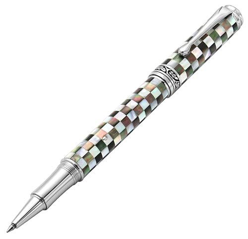 Xezo Maestro Jubilee Rollerball Pen, Feinspitze. Checkered Oceanic White Mother of Pearl und schillernde schwarze Tahiti-Perlmuttschale. Limitierte Auflage, nur 223 Exemplare hergestellt. Xezo Maestro Jubilee Rollerball Pen, Feinspitze. Checkered Oceanic White Mother of Pearl und schillernde schwarze Tahiti-Perlmuttschale. Limitierte Auflage, nur 223 Exemplare hergestellt. von Xezo