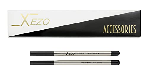 Xezo schwarze SSC-M Standard-Kugelschreibernachfüllungen, 2er Pack. Mittlere bis feine Strichbreite. Xezo schwarze SSC-M Standard-Kugelschreibernachfüllungen, 2er Pack. Mittlere bis feine Strichbreite. von Xezo