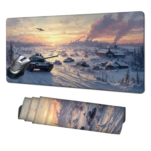 Gaming Mauspad XXL, 1600x800x3mm Mauspad Sonnenaufgang Mousepad Winter Schreibtischunterlage mit rutschfeste Gummibasis, Vernähte Kanten Mouse Pad Verbessert Geschwindigkeit und Präzision X1-1768 Gaming Mauspad XXL, 1600x800x3mm Mauspad Sonnenaufgang Mousepad Winter Schreibtischunterlage mit rutschfeste Gummibasis, Vernähte Kanten Mouse Pad Verbessert Geschwindigkeit und Präzision X1-1768 von Xhgtehng