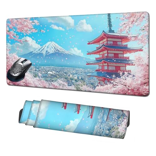 Gaming Mauspad XXL,1600x800mm Mauspad Kirschblüten Mousepad Rosa Schreibtischunterlage mit rutschfeste Gummibasis,Vernähte Kanten Mouse Pad Verbessert Geschwindigkeit Präzision,Zubehör Gaming X1-1908 Gaming Mauspad XXL,1600x800mm Mauspad Kirschblüten Mousepad Rosa Schreibtischunterlage mit rutschfeste Gummibasis,Vernähte Kanten Mouse Pad Verbessert Geschwindigkeit Präzision,Zubehör Gaming X1-1908 von Xhgtehng