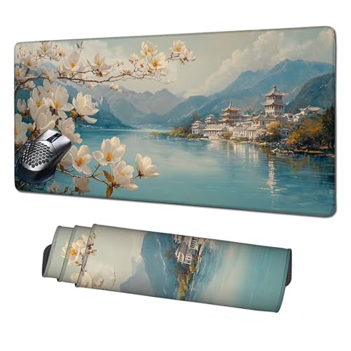 Gaming Mauspad XXL,1600x800mm Mauspad Landschaft Mousepad Häuser Schreibtischunterlage mit rutschfeste Gummibasis,Vernähte Kanten Mouse Pad Verbessert Geschwindigkeit Präzision,Zubehör Gaming X1-1930 Gaming Mauspad XXL,1600x800mm Mauspad Landschaft Mousepad Häuser Schreibtischunterlage mit rutschfeste Gummibasis,Vernähte Kanten Mouse Pad Verbessert Geschwindigkeit Präzision,Zubehör Gaming X1-1930 von Xhgtehng