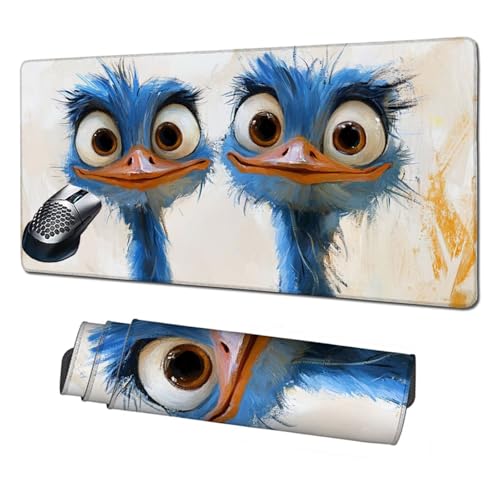 Gaming Mauspad XXL,1600x800x3mm Mauspad Blau Mousepad Strauß Schreibtischunterlage mit rutschfeste Gummibasis,Vernähte Kanten Mouse Pad Verbessert Geschwindigkeit und Präzision,Zubehör Gaming X1-1868 Gaming Mauspad XXL,1600x800x3mm Mauspad Blau Mousepad Strauß Schreibtischunterlage mit rutschfeste Gummibasis,Vernähte Kanten Mouse Pad Verbessert Geschwindigkeit und Präzision,Zubehör Gaming X1-1868 von Xhgtehng